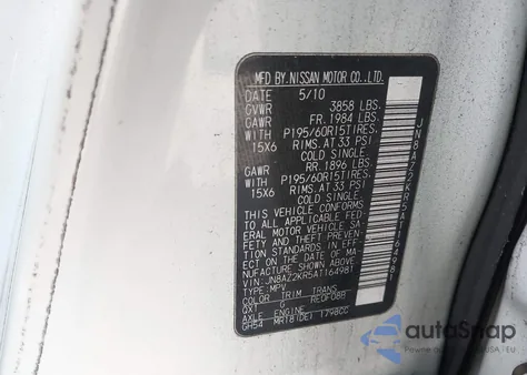 2010 Nissan Cube 1.8S from USA, damaged, VIN JN8AZ2KR5AT164981